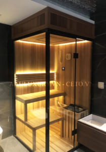 Phòng xông hơi gỗ tuyết tùng