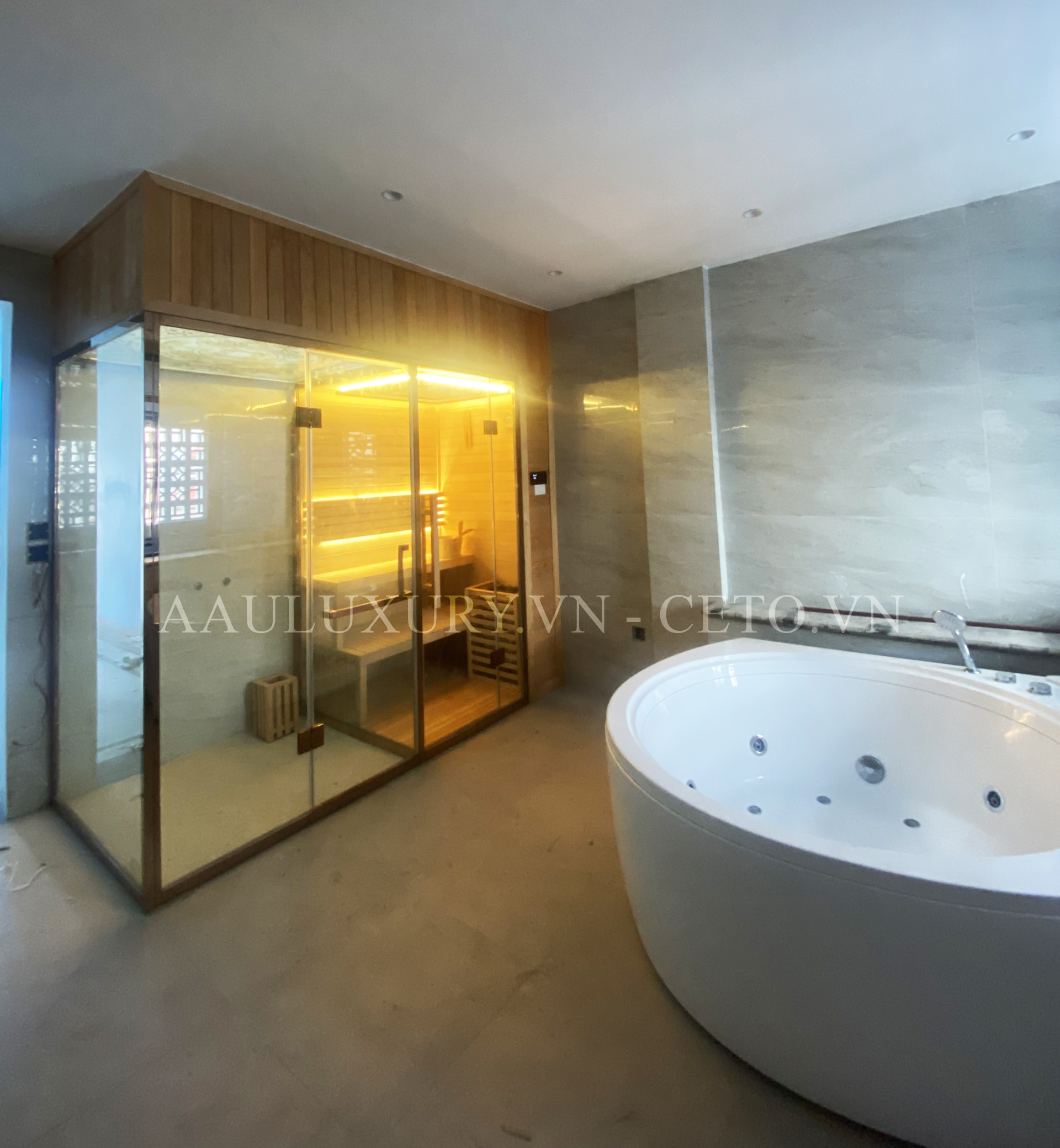 Phòng xông hơi khô, ướt và bồn sục